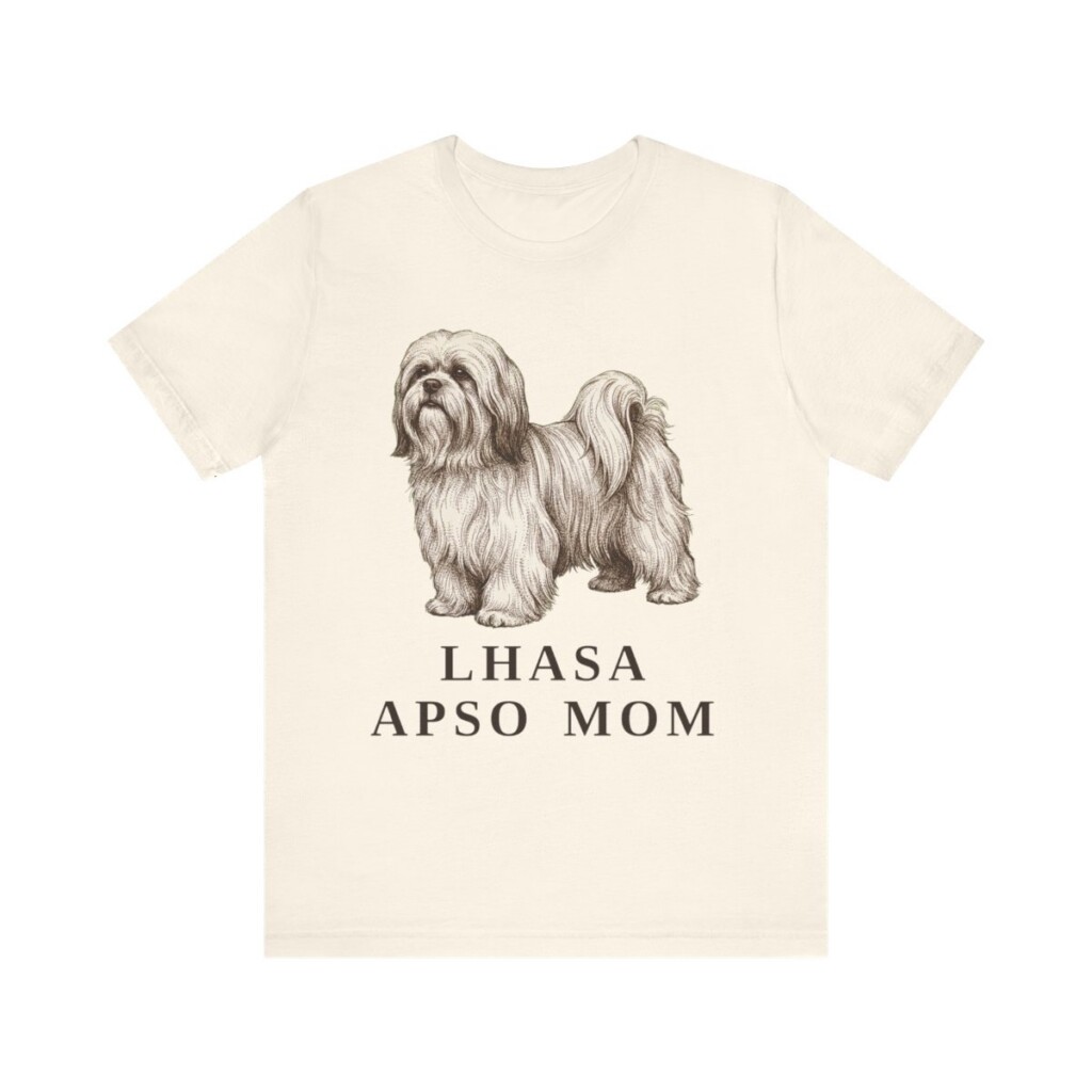 Lhasa Apso Mom Shirt, Vintage Dog Sketch Tee, Dog Mom Gift Lhasa Apso Mom Shirt, Vintage Dog Sketch Tee, Dog Mom Gift