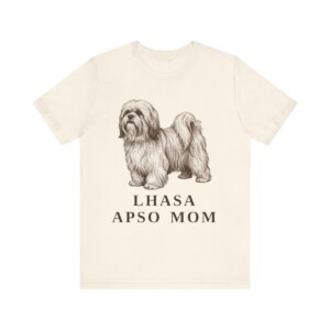 Lhasa Apso Mom Shirt, Vintage Dog Sketch Tee, Dog Mom Gift