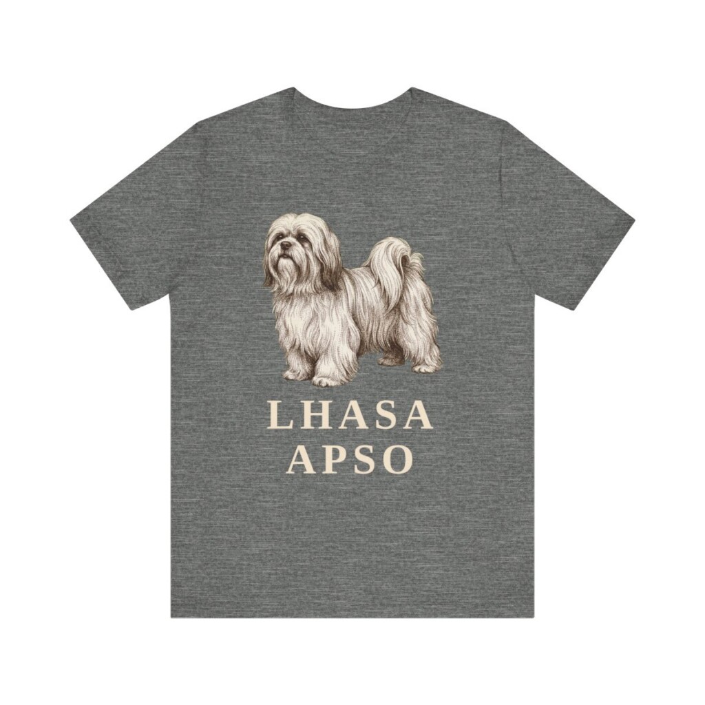 Lhasa Apso Lover Shirt, Vintage Dog Sketch Tee, Dog Lover Gift