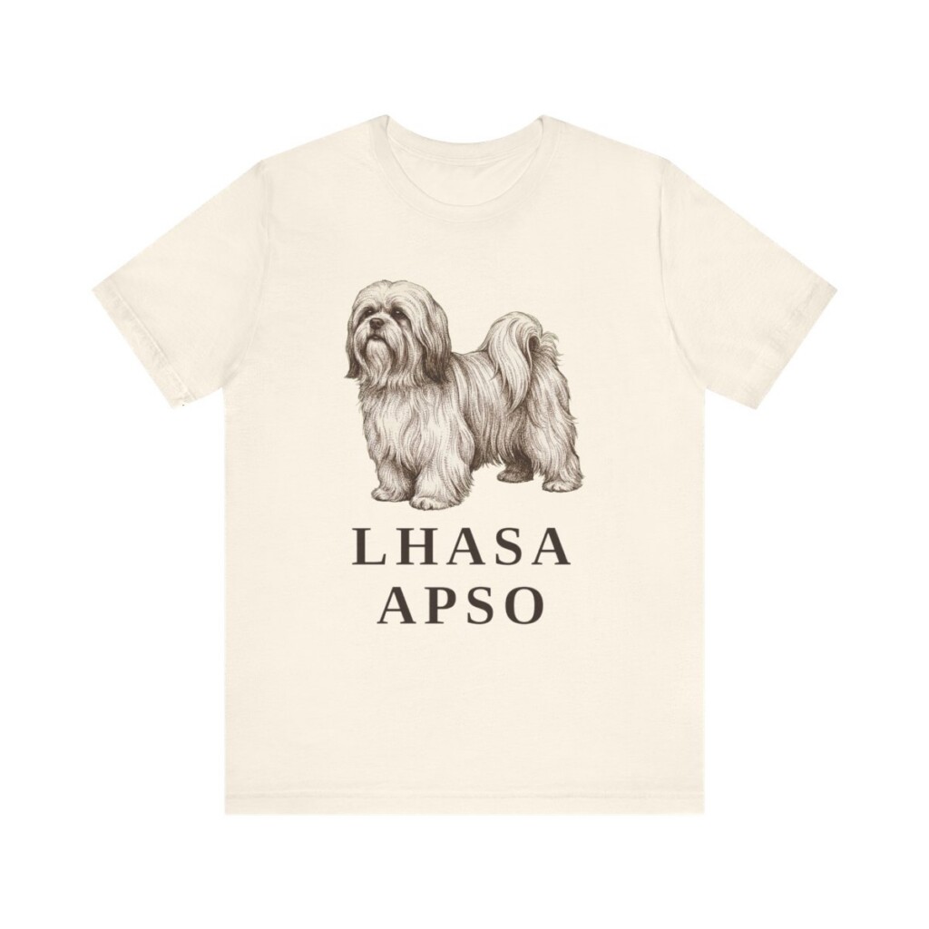 Lhasa Apso Lover Shirt, Vintage Dog Sketch Tee, Dog Lover Gift