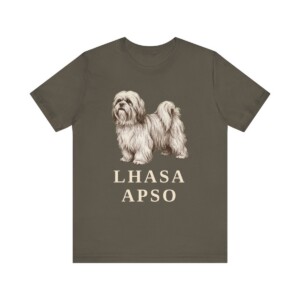 Lhasa Apso Lover Shirt, Vintage Dog Sketch Tee, Dog Lover Gift