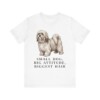 Lhasa Apso Humor Shirt, Vintage Dog Sketch Tee, Dog Humor Gift