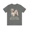 Lhasa Apso Humor Shirt, Vintage Dog Sketch Tee, Dog Humor Gift