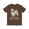 Lhasa Apso Humor Shirt, Vintage Dog Sketch Tee, Dog Humor Gift