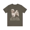 Lhasa Apso Humor Shirt, Vintage Dog Sketch Tee, Dog Humor Gift