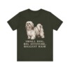 Lhasa Apso Humor Shirt, Vintage Dog Sketch Tee, Dog Humor Gift
