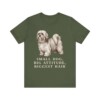 Lhasa Apso Humor Shirt, Vintage Dog Sketch Tee, Dog Humor Gift