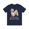Lhasa Apso Humor Shirt, Vintage Dog Sketch Tee, Dog Humor Gift