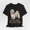 Lhasa Apso Humor Shirt, Vintage Dog Sketch Tee, Dog Humor Gift