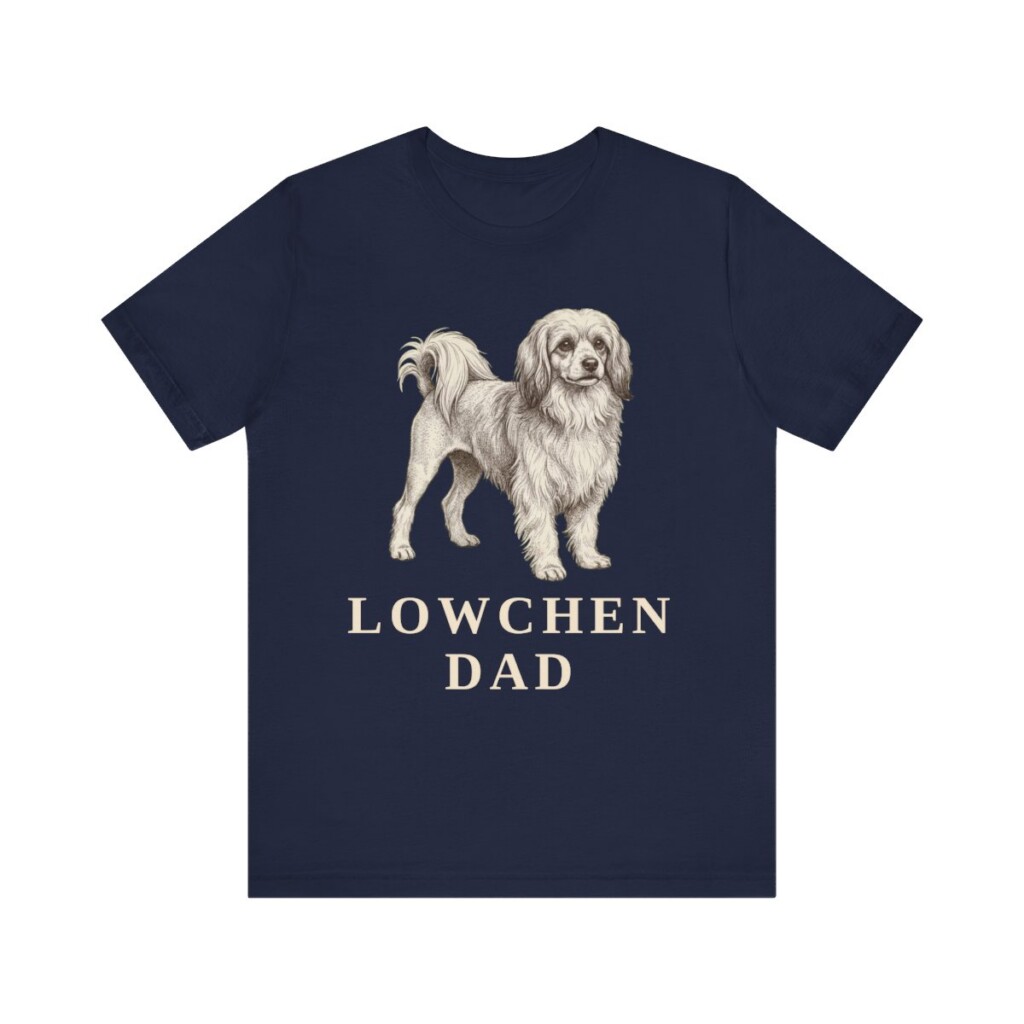 Lowchen Dad Shirt, Vintage Dog Sketch Tee, Dog Dad Gift