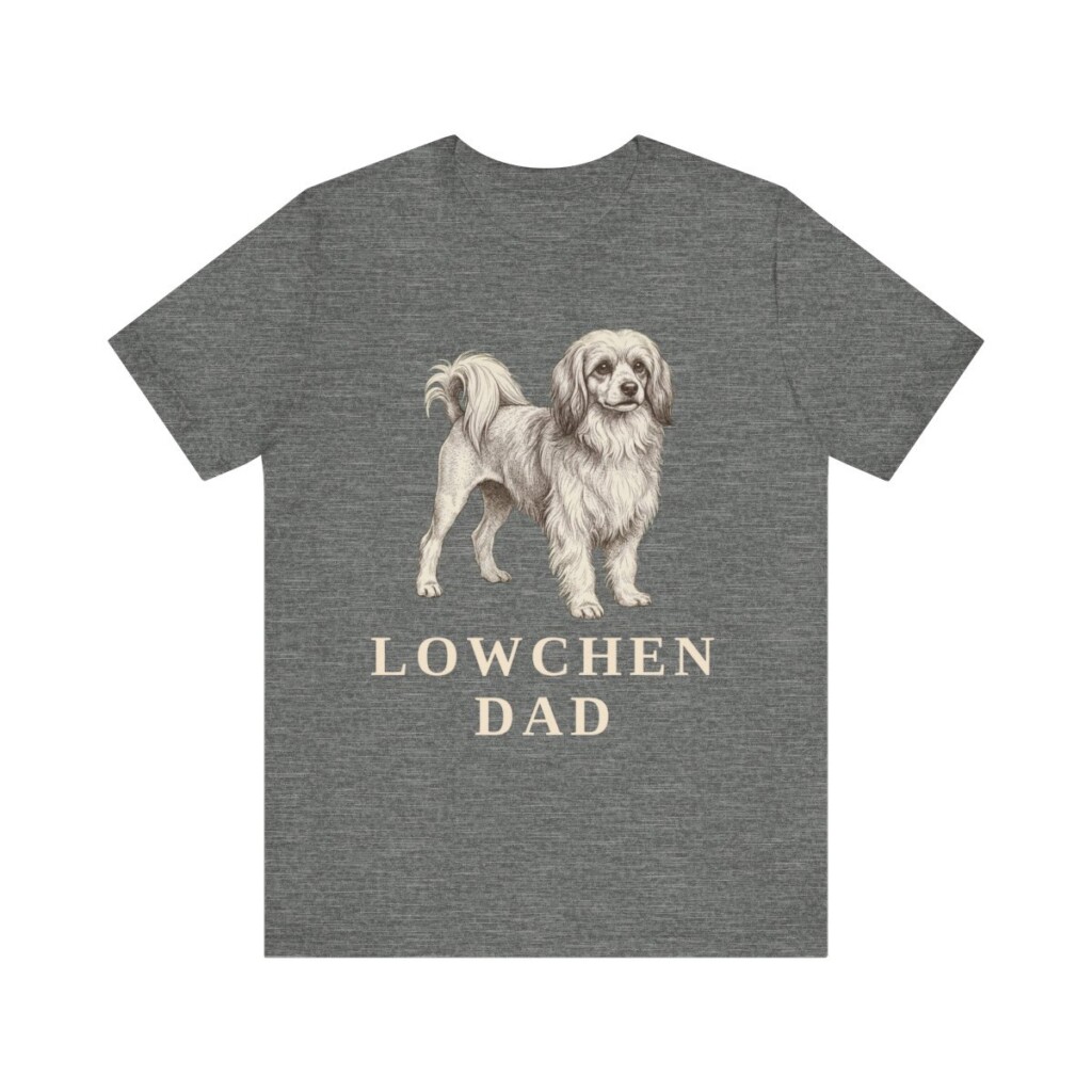 Lowchen Dad Shirt, Vintage Dog Sketch Tee, Dog Dad Gift