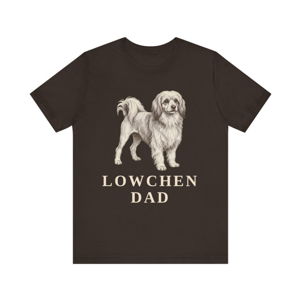 Lowchen Dad Shirt, Vintage Dog Sketch Tee, Dog Dad Gift