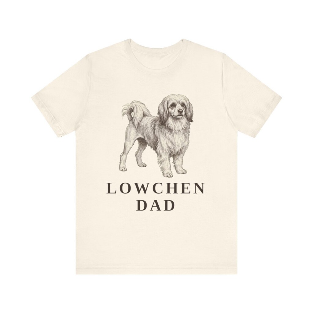 Lowchen Dad Shirt, Vintage Dog Sketch Tee, Dog Dad Gift