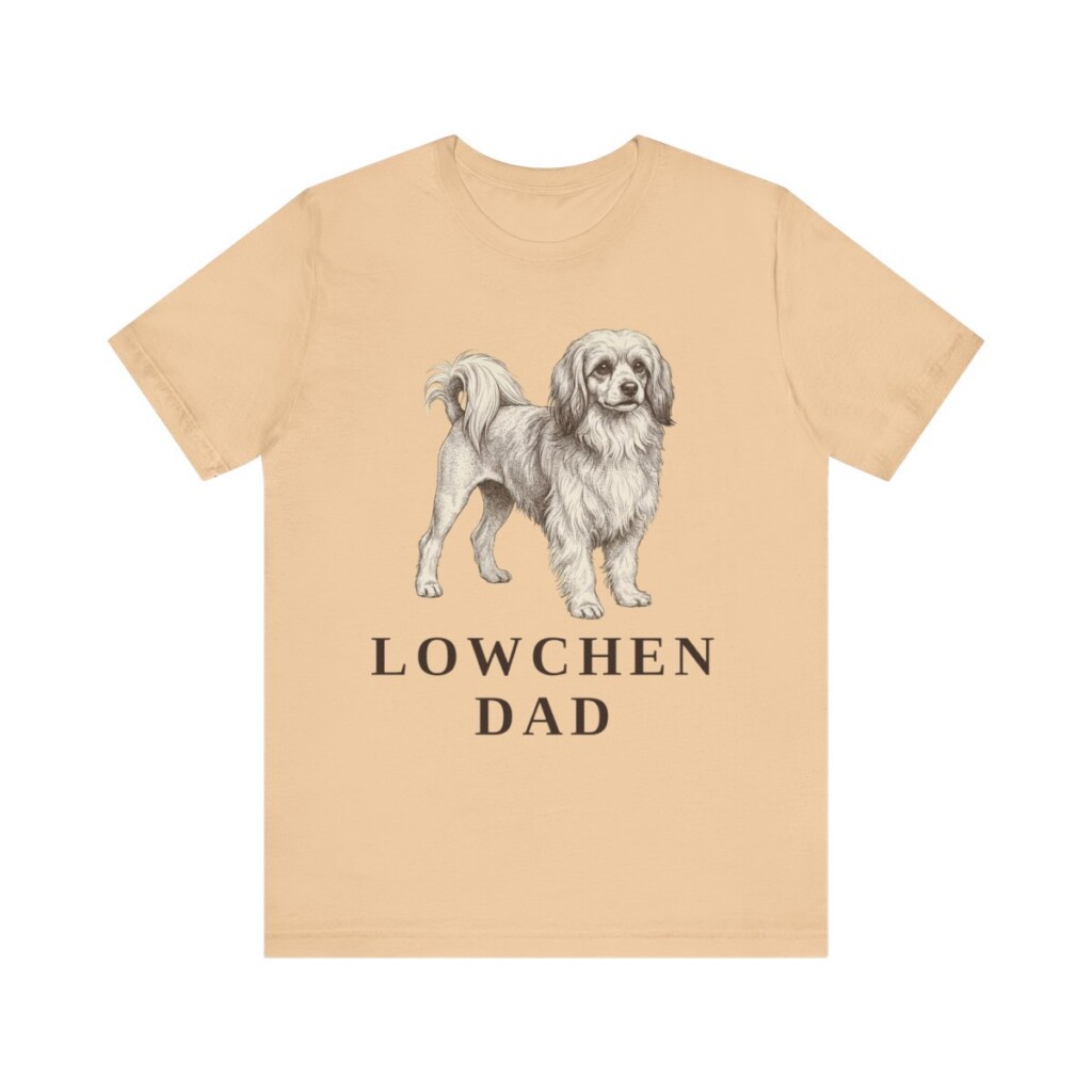 Lowchen Dad Shirt, Vintage Dog Sketch Tee, Dog Dad Gift
