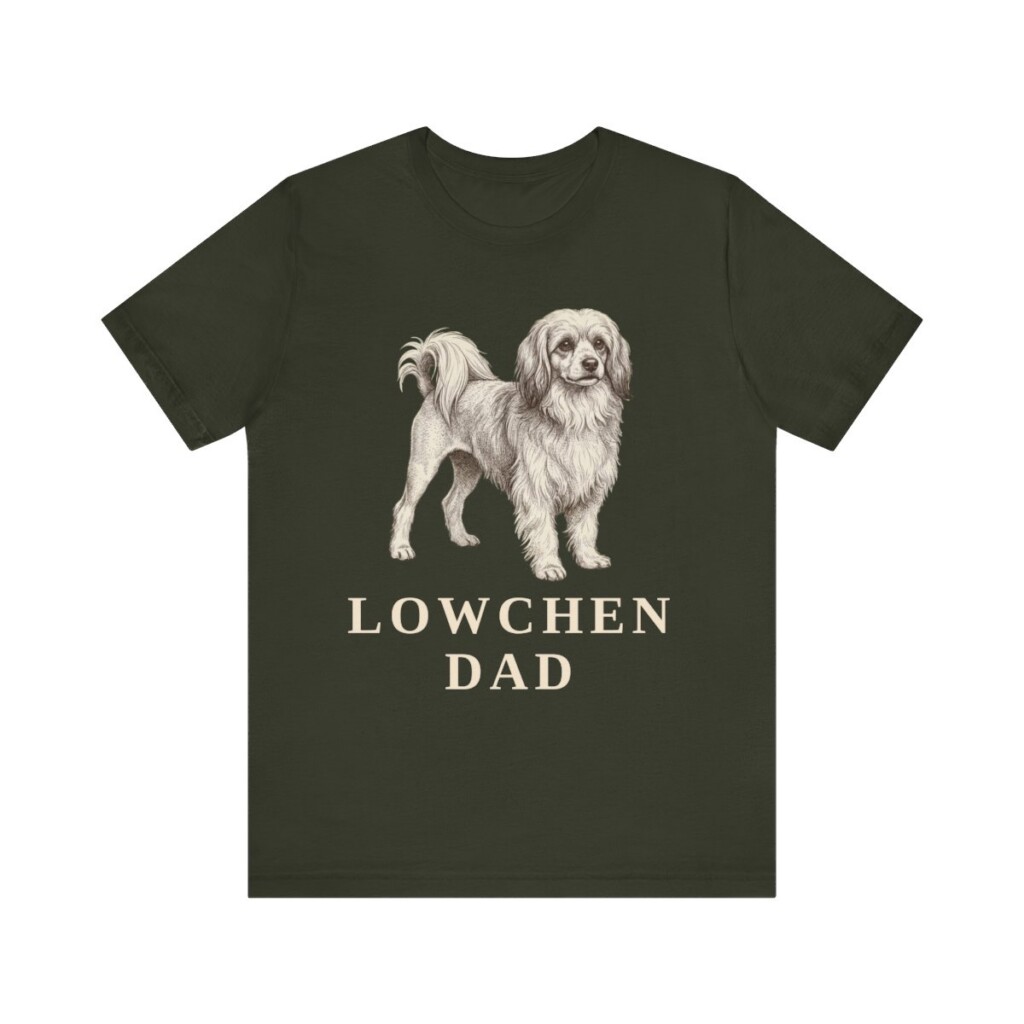 Lowchen Dad Shirt, Vintage Dog Sketch Tee, Dog Dad Gift