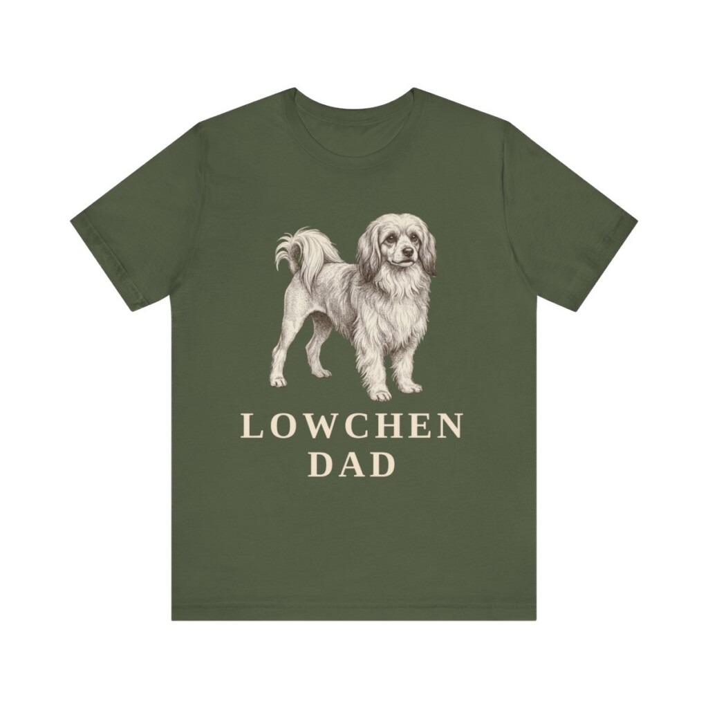 Lowchen Dad Shirt, Vintage Dog Sketch Tee, Dog Dad Gift