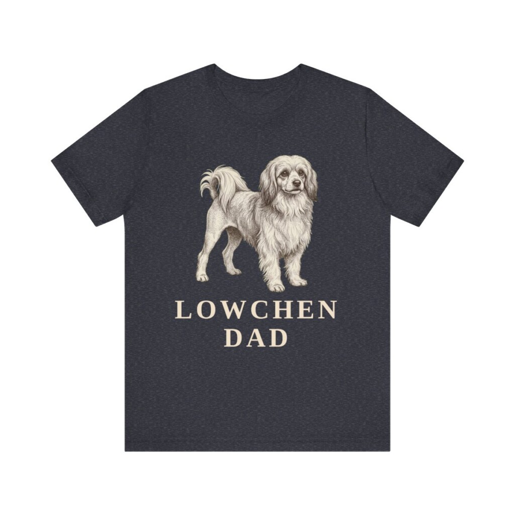 Lowchen Dad Shirt, Vintage Dog Sketch Tee, Dog Dad Gift