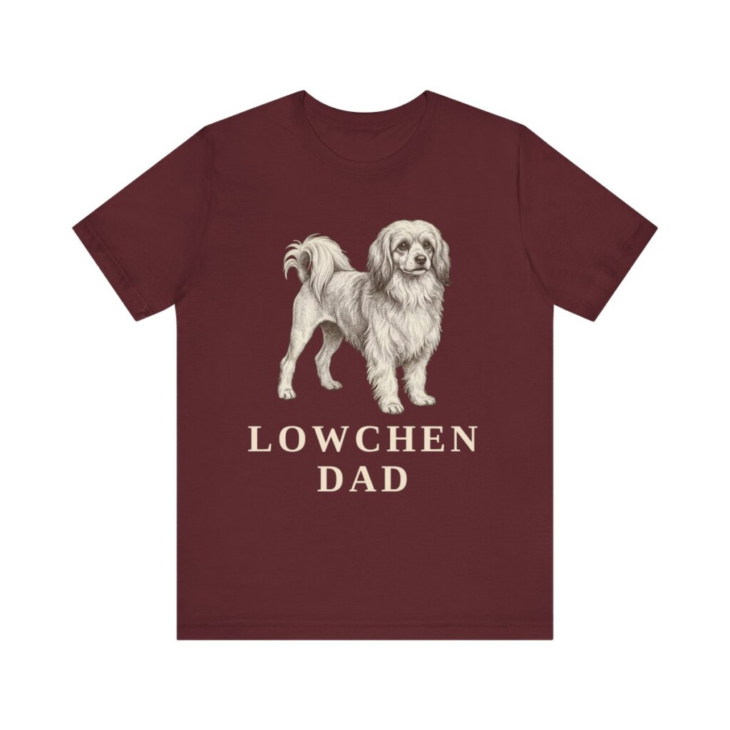Lowchen Dad Shirt, Vintage Dog Sketch Tee, Dog Dad Gift