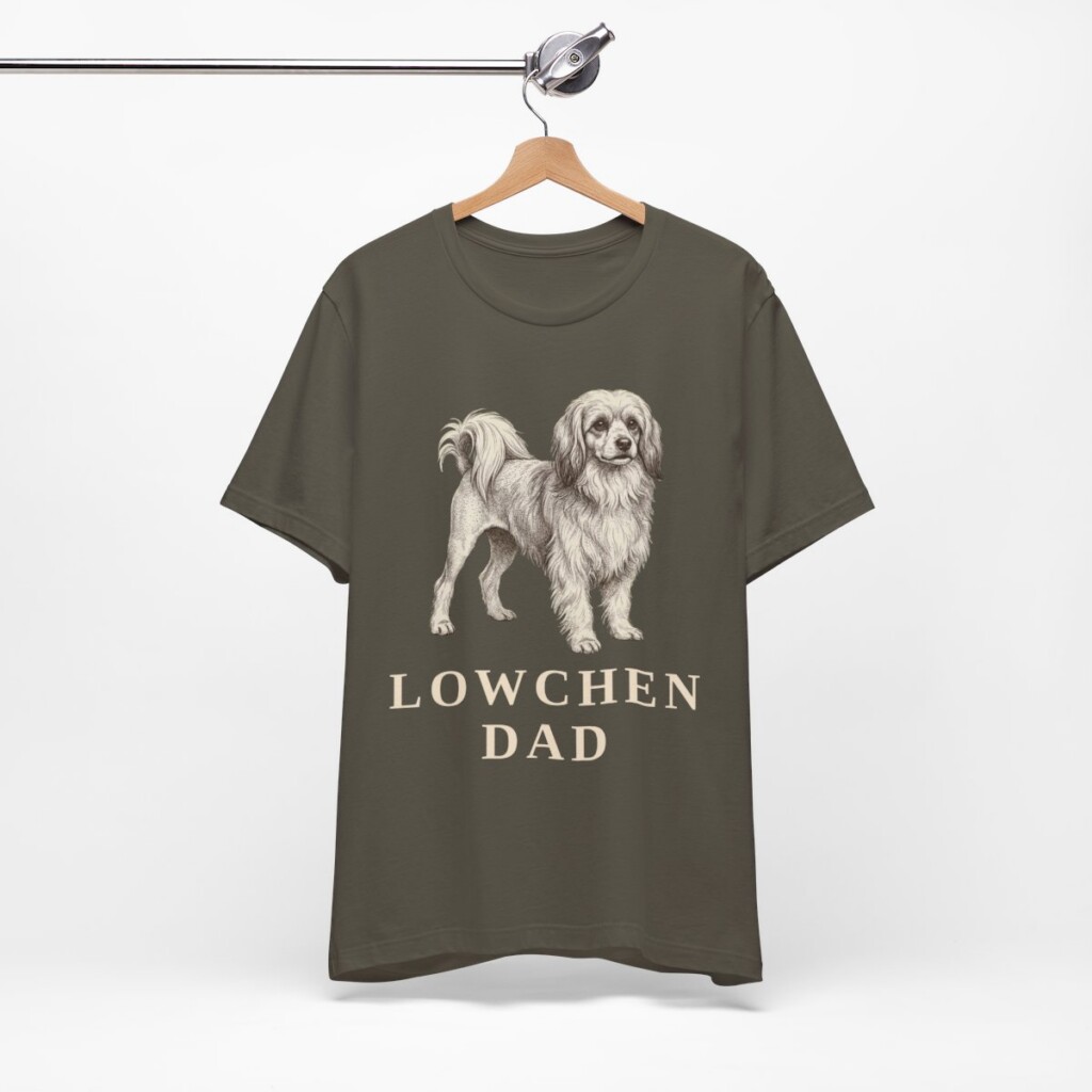 Lowchen Dad Shirt, Vintage Dog Sketch Tee, Dog Dad Gift