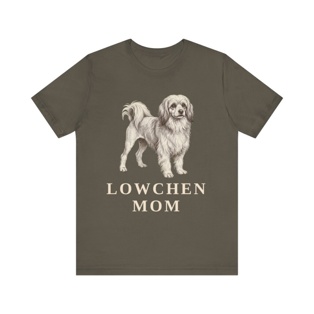 Lowchen Mom Shirt, Vintage Dog Sketch Tee, Dog Mom Gift