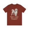 Lowchen Humor Shirt, Vintage Dog Sketch Tee, Dog Humor Gift