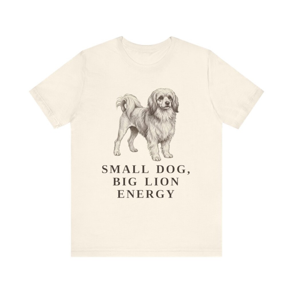 Lowchen Humor Shirt, Vintage Dog Sketch Tee, Dog Humor Gift