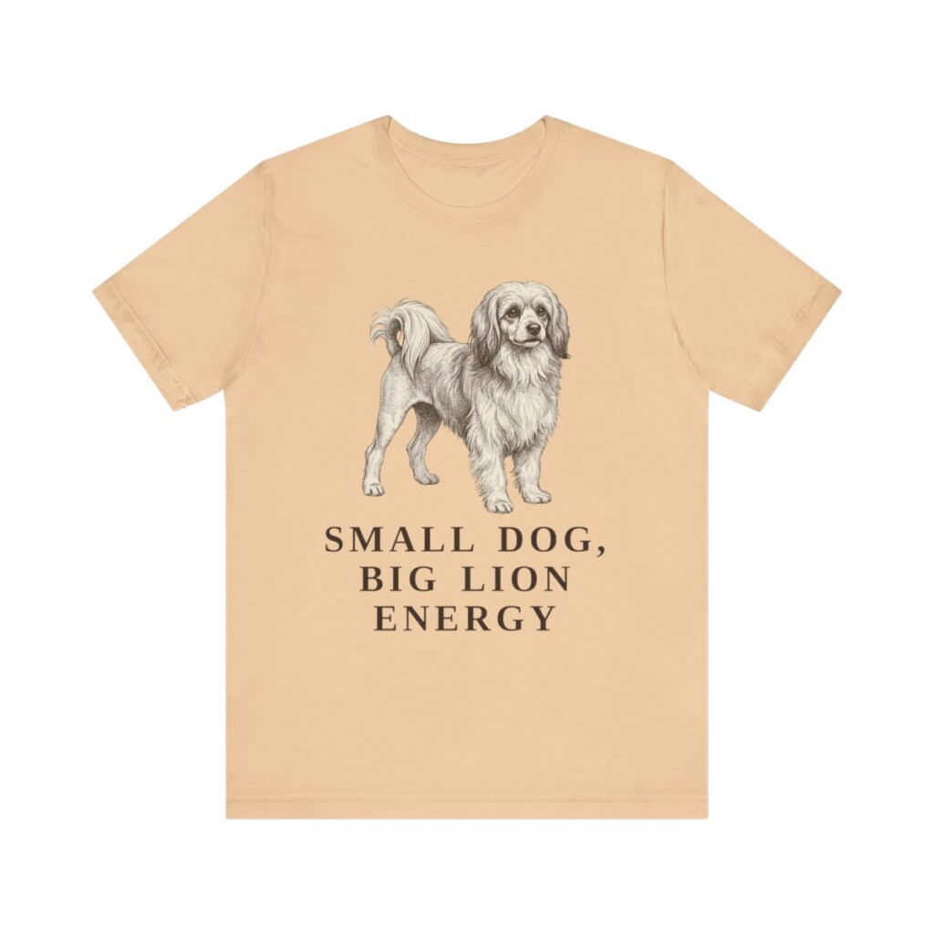 Lowchen Humor Shirt, Vintage Dog Sketch Tee, Dog Humor Gift