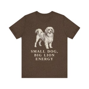 Lowchen Humor Shirt, Vintage Dog Sketch Tee, Dog Humor Gift