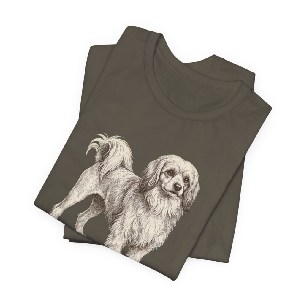 Lowchen Humor Shirt, Vintage Dog Sketch Tee, Dog Humor Gift