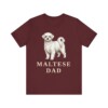 Maltese Dad Shirt, Vintage Dog Sketch Tee, Dog Dad Gift