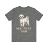 Maltese Dad Shirt, Vintage Dog Sketch Tee, Dog Dad Gift