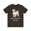 Maltese Dad Shirt, Vintage Dog Sketch Tee, Dog Dad Gift