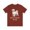 Maltese Dad Shirt, Vintage Dog Sketch Tee, Dog Dad Gift