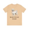 Maltese Dad Shirt, Vintage Dog Sketch Tee, Dog Dad Gift