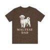 Maltese Dad Shirt, Vintage Dog Sketch Tee, Dog Dad Gift