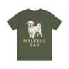Maltese Dad Shirt, Vintage Dog Sketch Tee, Dog Dad Gift