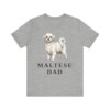 Maltese Dad Shirt, Vintage Dog Sketch Tee, Dog Dad Gift