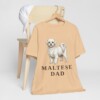 Maltese Dad Shirt, Vintage Dog Sketch Tee, Dog Dad Gift
