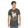 Maltese Dad Shirt, Vintage Dog Sketch Tee, Dog Dad Gift