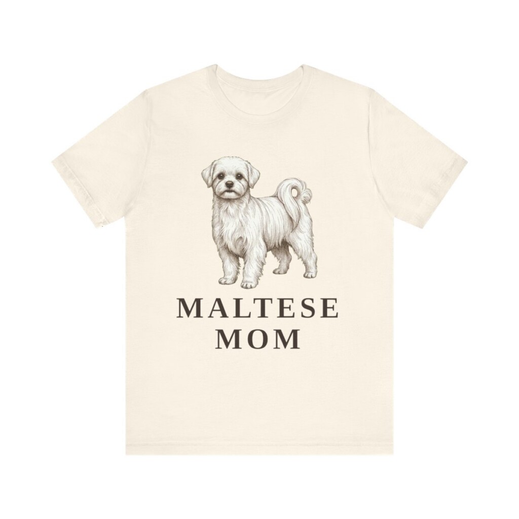Maltese Mom Shirt, Vintage Dog Sketch Tee, Dog Mom Gift Maltese Mom Shirt, Vintage Dog Sketch Tee, Dog Mom Gift