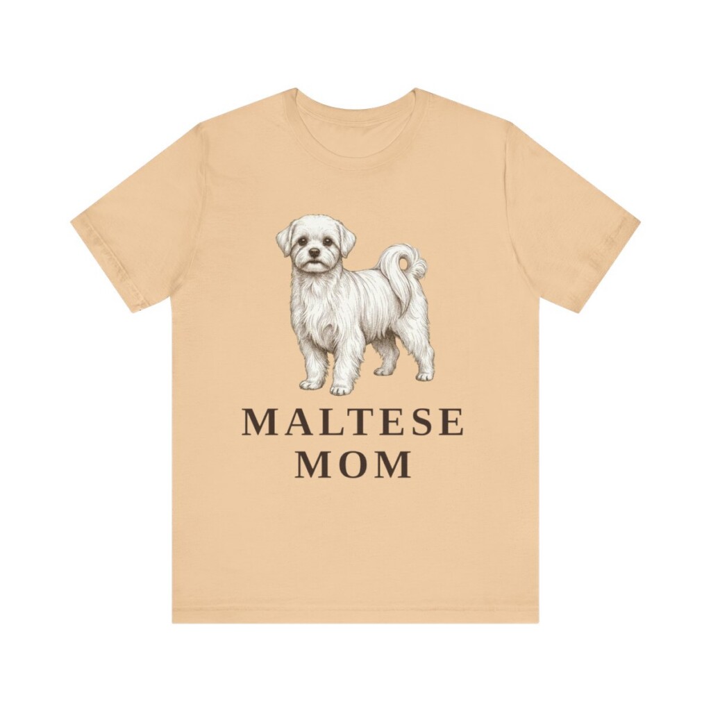 Maltese Mom Shirt, Vintage Dog Sketch Tee, Dog Mom Gift Maltese Mom Shirt, Vintage Dog Sketch Tee, Dog Mom Gift