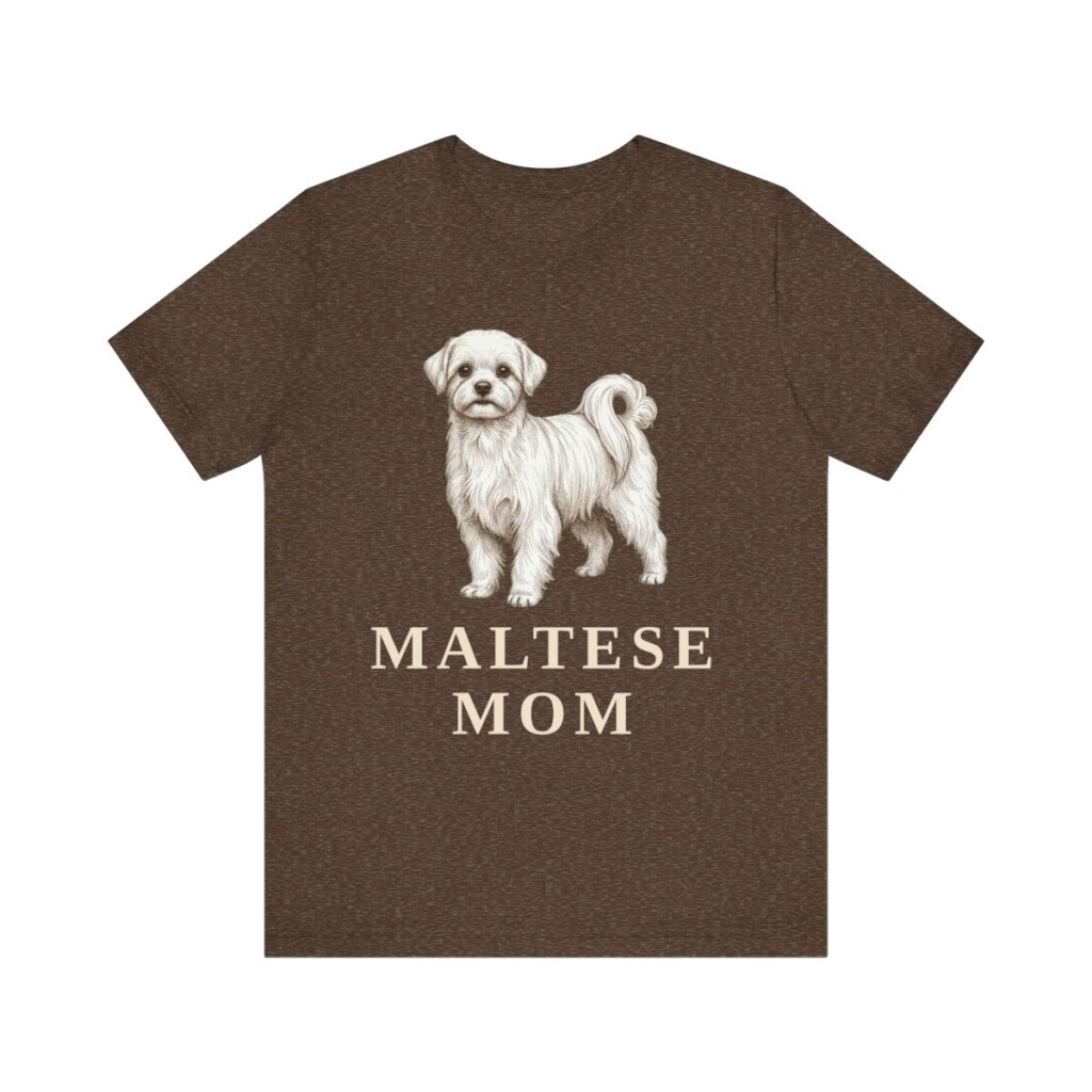 Maltese Mom Shirt, Vintage Dog Sketch Tee, Dog Mom Gift Maltese Mom Shirt, Vintage Dog Sketch Tee, Dog Mom Gift