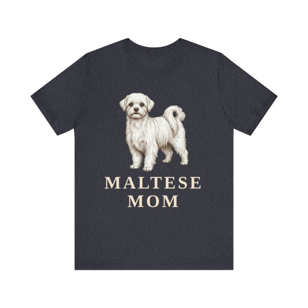 Maltese Mom Shirt, Vintage Dog Sketch Tee, Dog Mom Gift Maltese Mom Shirt, Vintage Dog Sketch Tee, Dog Mom Gift
