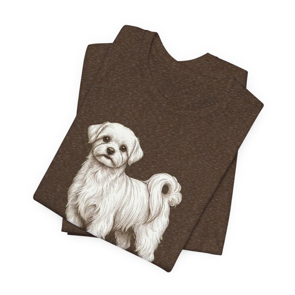 Maltese Mom Shirt, Vintage Dog Sketch Tee, Dog Mom Gift Maltese Mom Shirt, Vintage Dog Sketch Tee, Dog Mom Gift