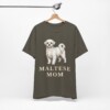 Maltese Mom Shirt, Vintage Dog Sketch Tee, Dog Mom Gift Maltese Mom Shirt, Vintage Dog Sketch Tee, Dog Mom Gift