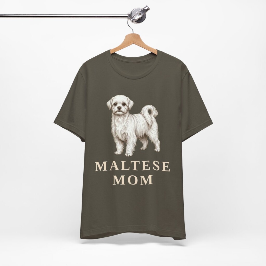 Maltese Mom Shirt, Vintage Dog Sketch Tee, Dog Mom Gift Maltese Mom Shirt, Vintage Dog Sketch Tee, Dog Mom Gift