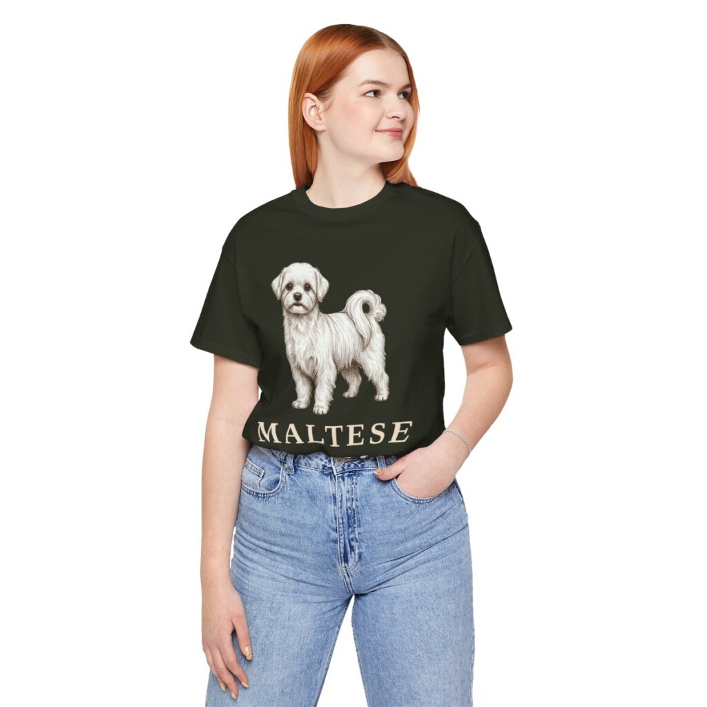 Maltese Mom Shirt, Vintage Dog Sketch Tee, Dog Mom Gift Maltese Mom Shirt, Vintage Dog Sketch Tee, Dog Mom Gift