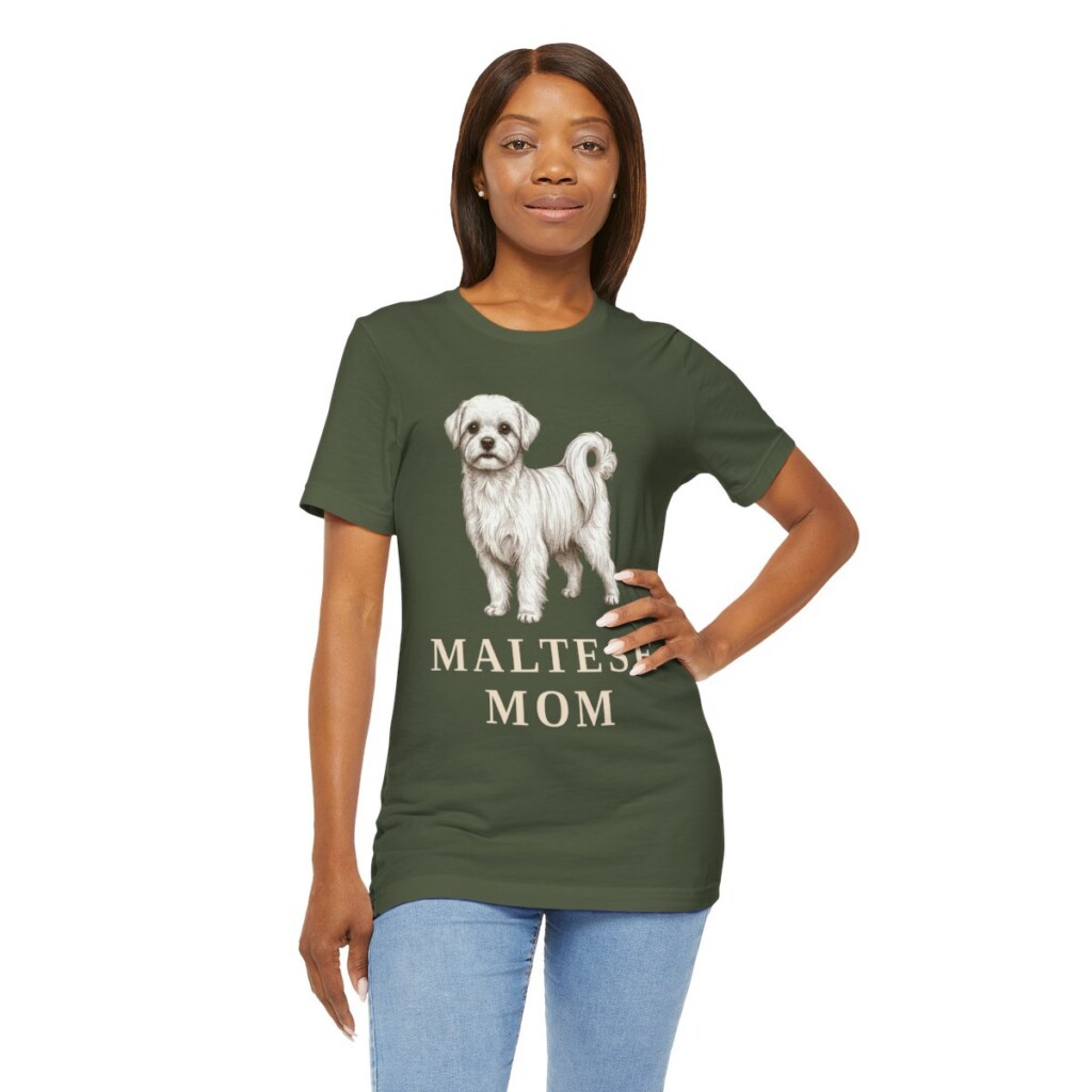 Maltese Mom Shirt, Vintage Dog Sketch Tee, Dog Mom Gift Maltese Mom Shirt, Vintage Dog Sketch Tee, Dog Mom Gift