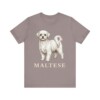 Maltese Lover Shirt, Vintage Dog Sketch Tee, Dog Lover Gift