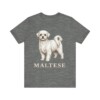 Maltese Lover Shirt, Vintage Dog Sketch Tee, Dog Lover Gift